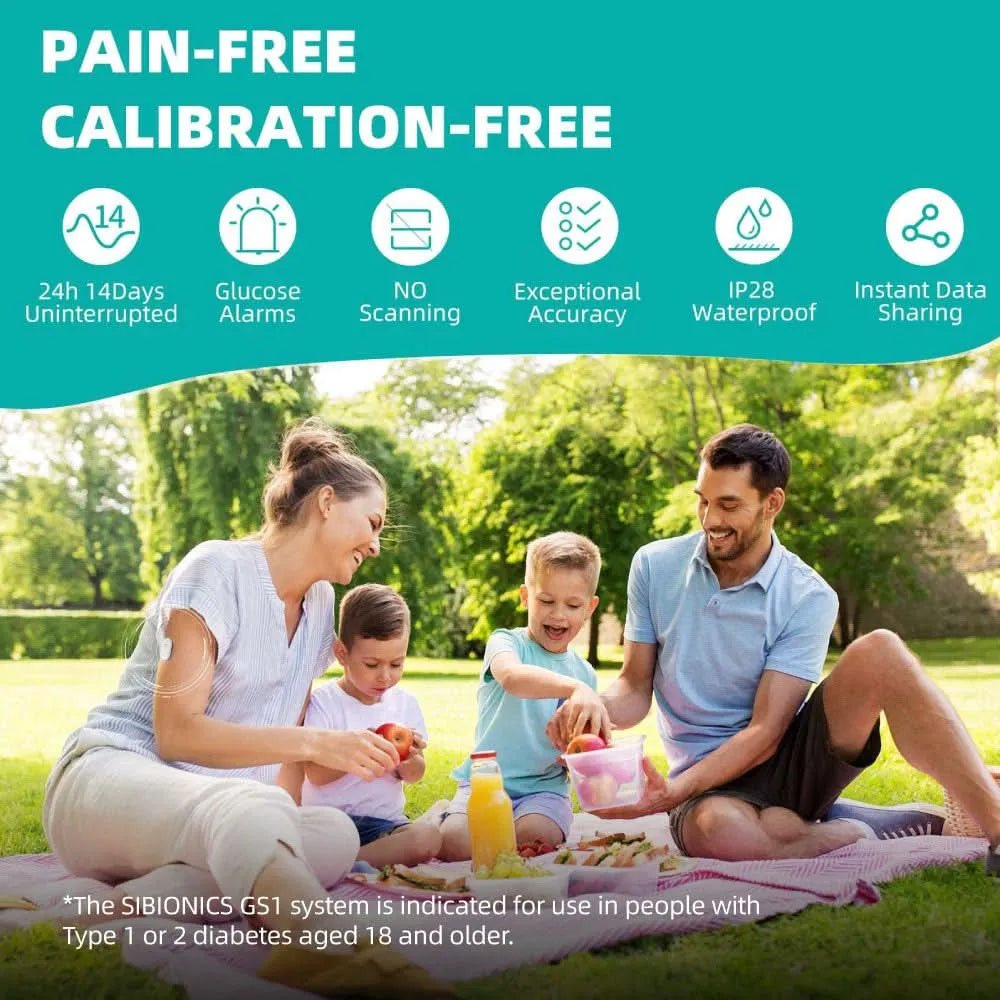 SIBIONICS GS1 Continuous Glucose Monitoring (CGM) System - SIBIONICS