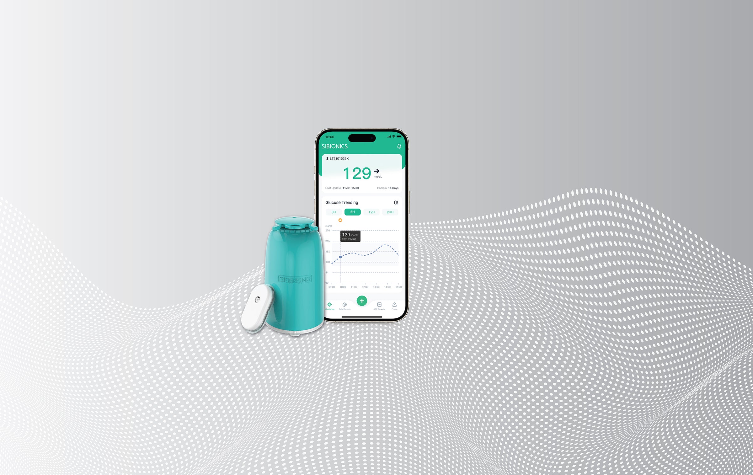 SIBIONICS GS1 Continuous Glucose Monitoring (CGM) System