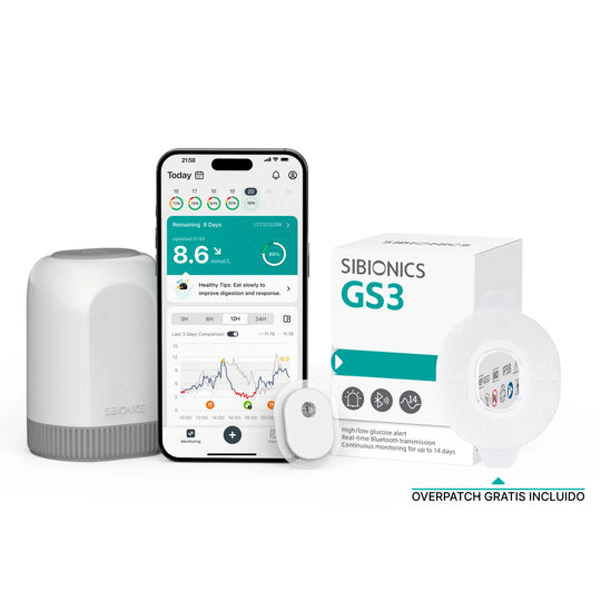 (Free shipping) SIBIONICS GS3 CGM Glucose Sensor for 24/7 Continuous Monitoring - SIBIONICS