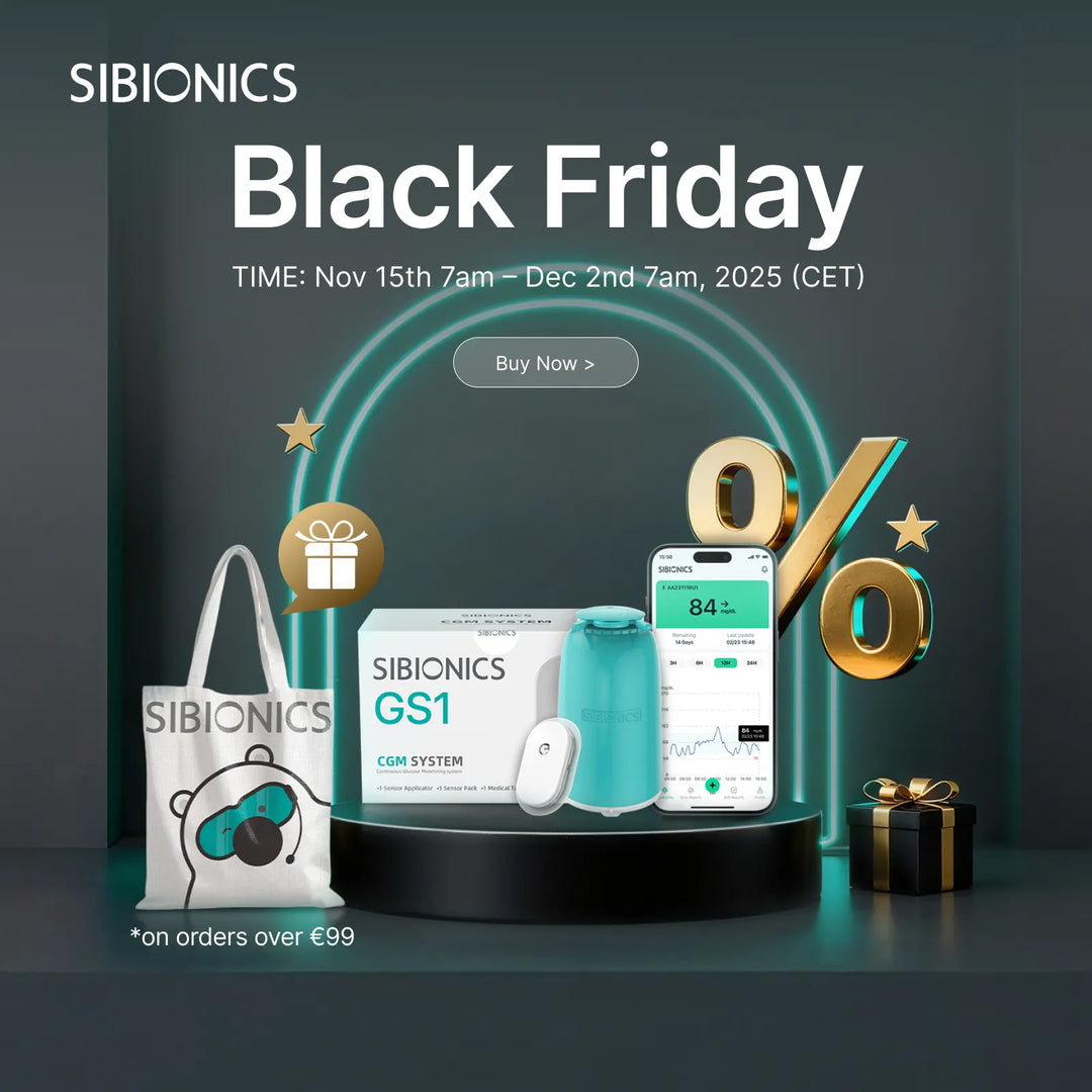 (Buy 2 get Free Gift) SIBIONICS GS1 Continuous Glucose Monitoring (CGM) System - SIBIONICS